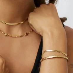 Sylvia Gold Snake Chain Bracelet