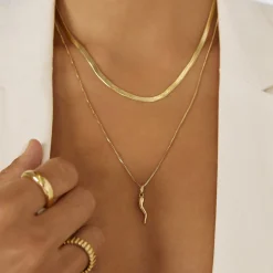 Sylvia Gold Snake Chain Necklace