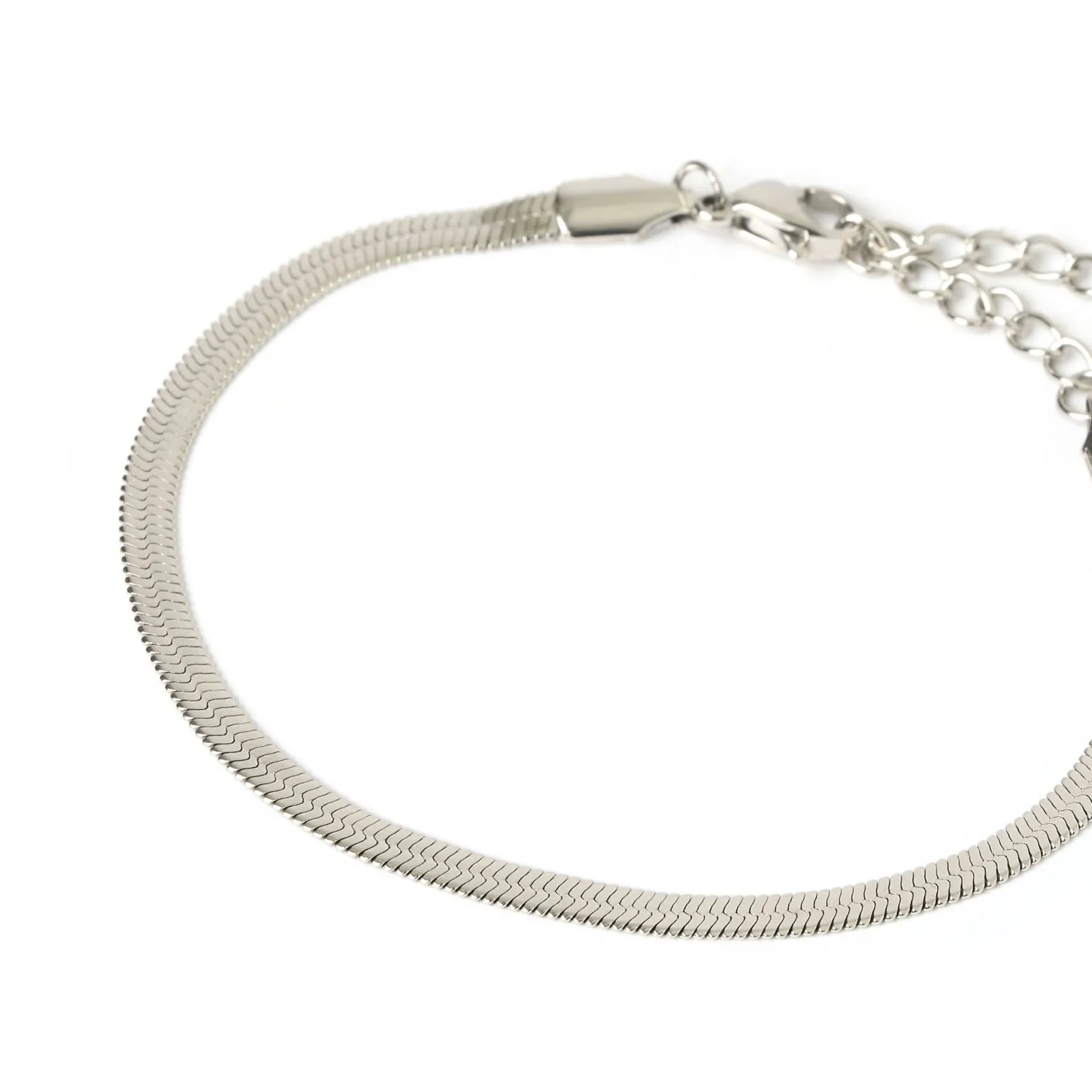 Sylvia Silver Snake Chain Bracelet