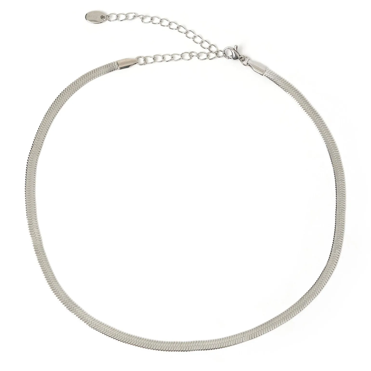 Sylvia Silver Snake Chain Necklace