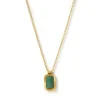 Teo Gold Necklace - Jade