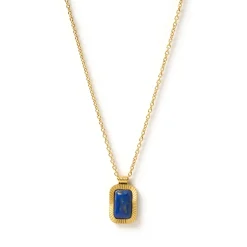 Teo Gold Necklace - Lapis