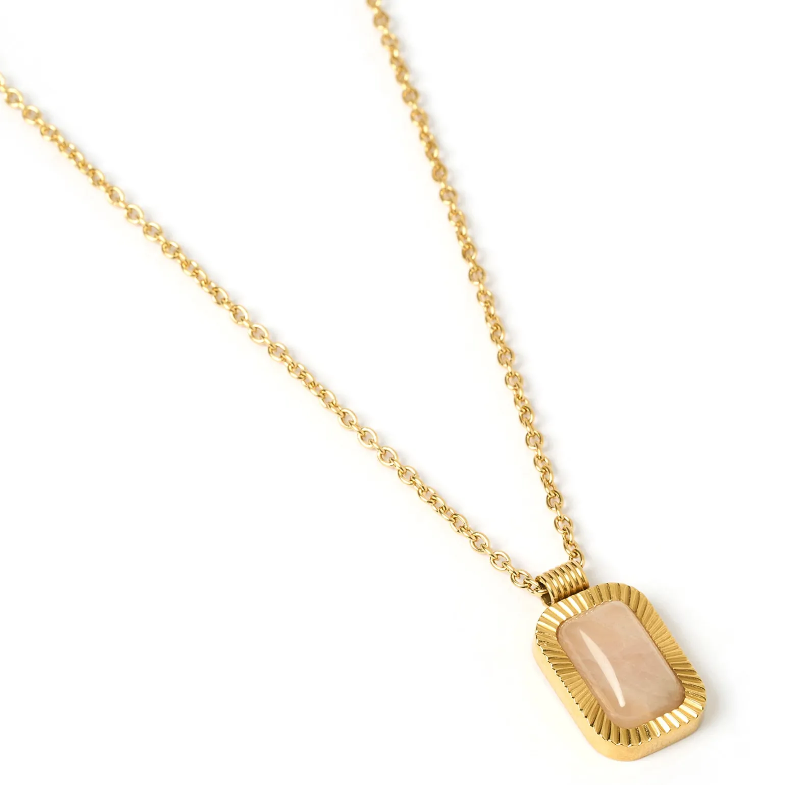Teo Gold Necklace - Rose
