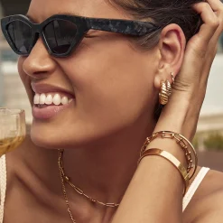Tilly Gold Hoop Earrings