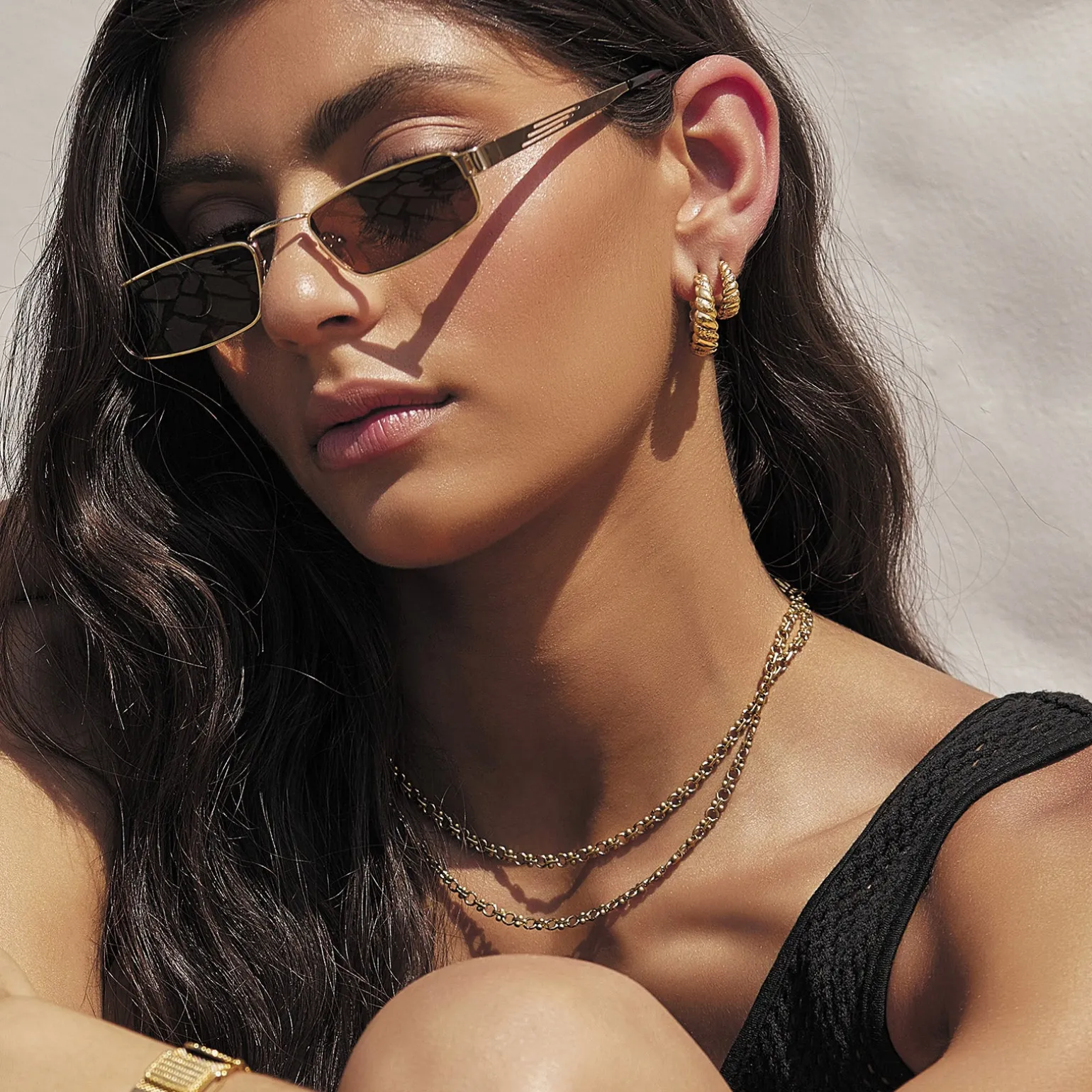 Tilly Gold Hoop Earrings