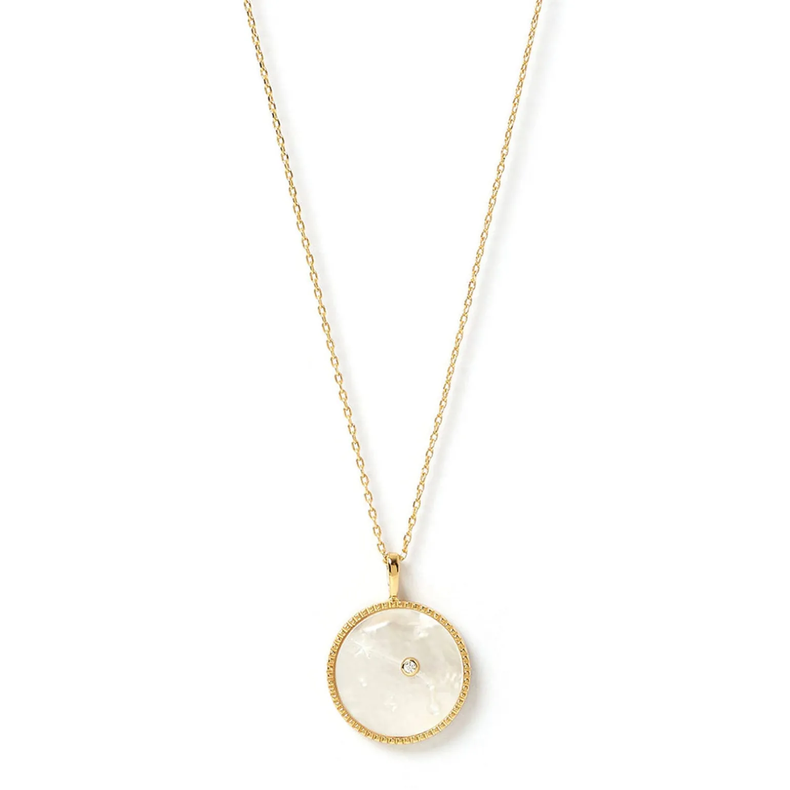 Zodiac Pearl Charm Necklace