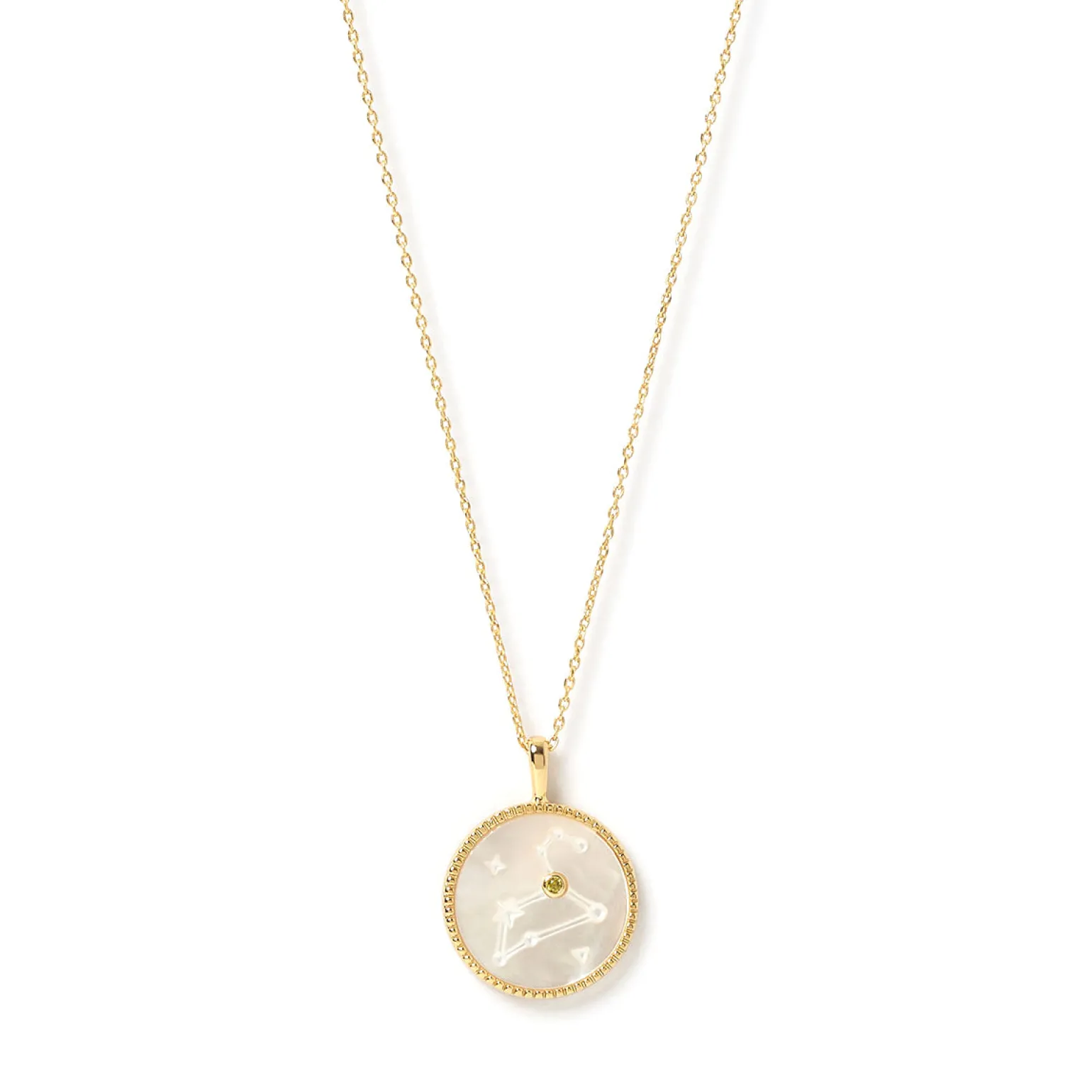 Zodiac Pearl Charm Necklace