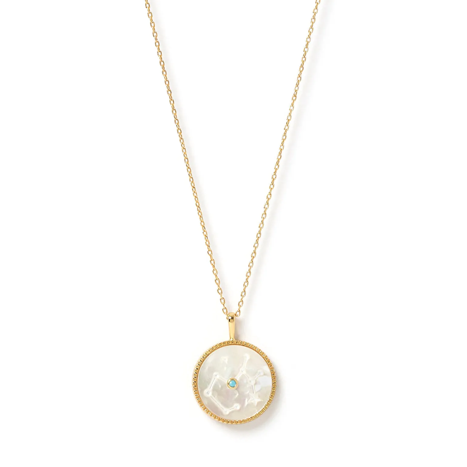 Zodiac Pearl Charm Necklace