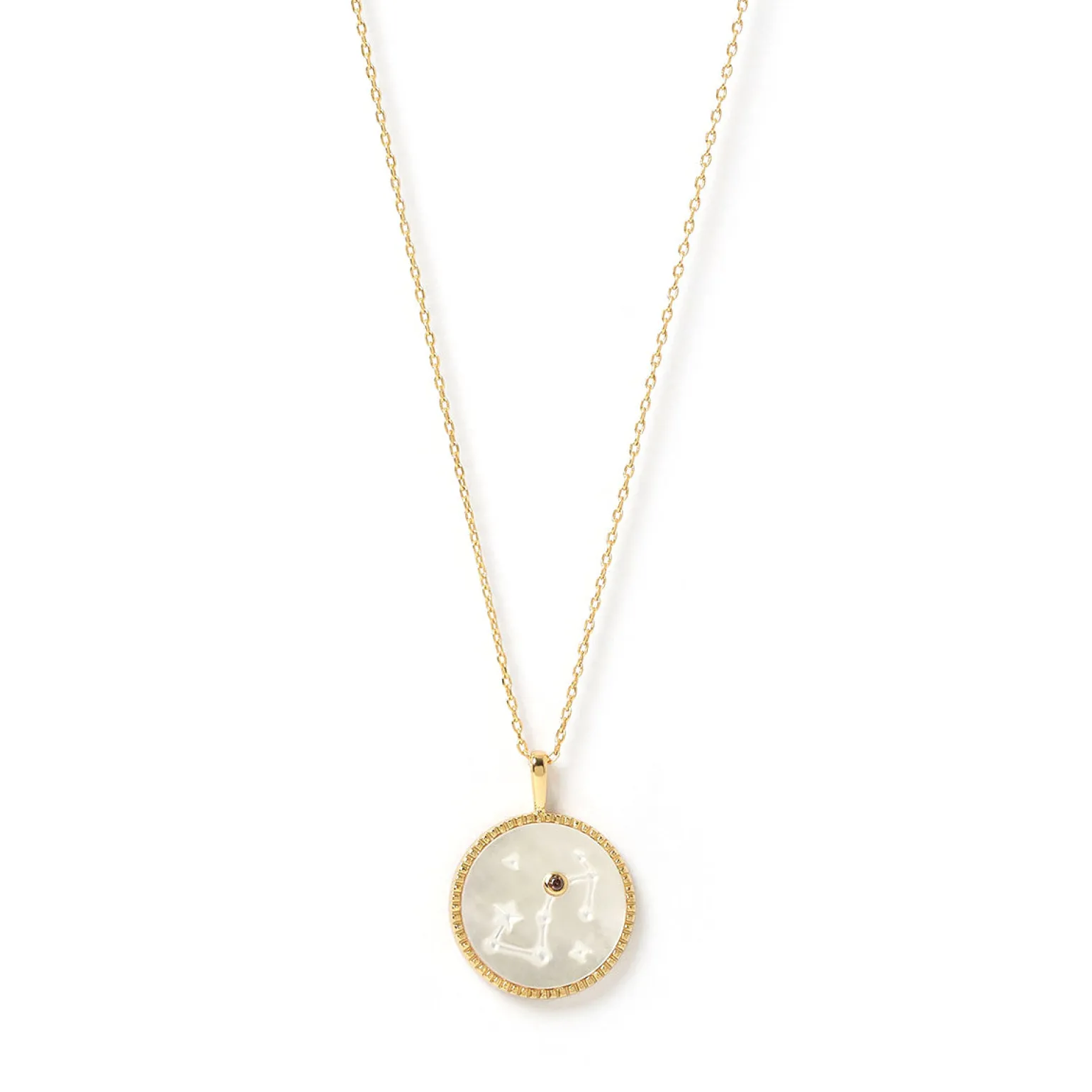 Zodiac Pearl Charm Necklace